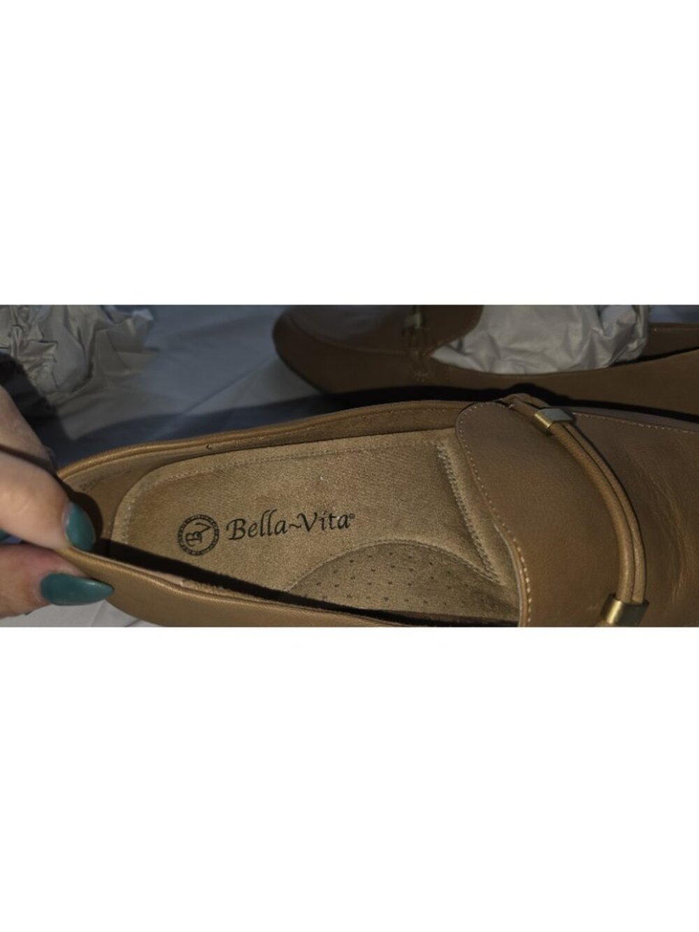 Bella Vita Women's Brown Leather Slip-On Loafer Flats Round Toe US 9.5 N - Picture 6 of 7
